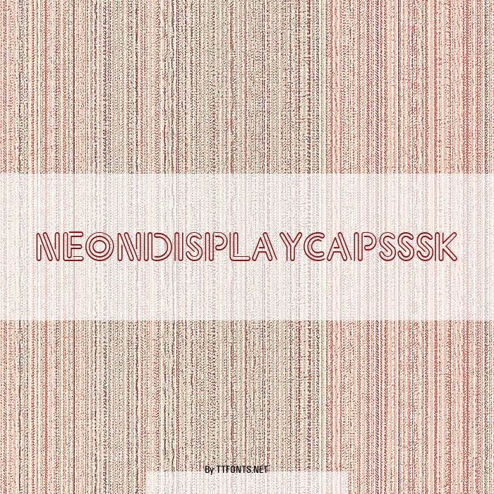 NeonDisplayCapsSSK example